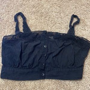 Urban outfitters black crop top